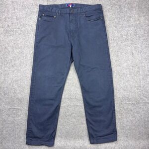 Best Made Co Pants Mens 36x32 Navy Blue 5 Pocket Twill Straight Made in Italy